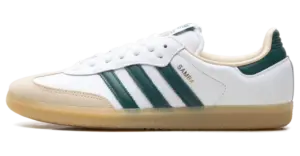 Adidas Samba OG “White Collegiate Green”: the golden gum combo