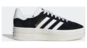 adidas Gazelle Bold “Core Black”: familiar black and white, extra height