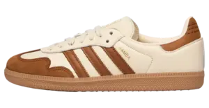 adidas Samba OG “Wonder White Dusky Bronze”: velvet in earthy tones