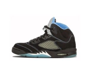 Air Jordan 5 Black University Blue: blue heat
