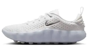 Nike Mind 002 “White Vast Grey” (HQ4308-100): clean white with a silver accent