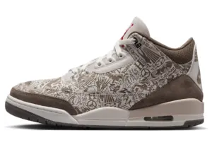 Air Jordan 3 “Laser” (JA1369-001): the entire upper is one drawing