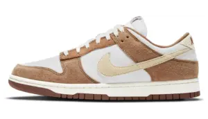 Nike Dunk Low Medium Curry: rugged suede in three warm shades